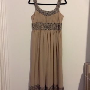 Nude Georgette Cocktail Dress